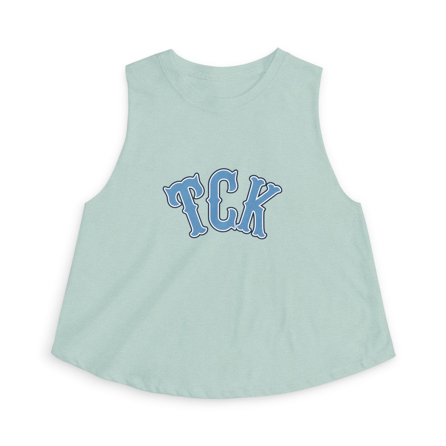 TCK Crop Top — Vintage Lettering Athletic Tank Top for Women