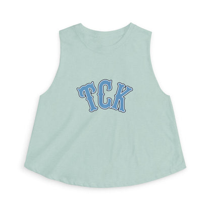 TCK Crop Top — Vintage Lettering Athletic Tank Top for Women