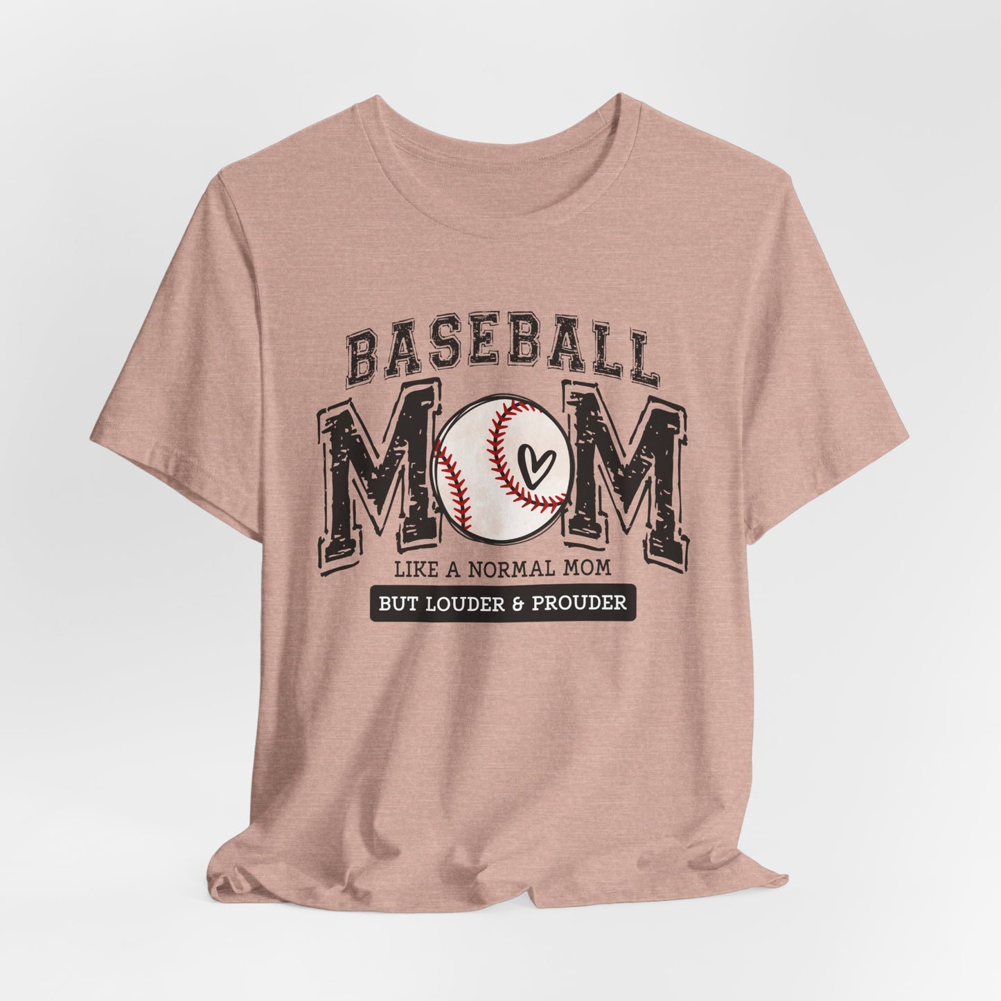 Funny Mom Baseball Tee, Loud Mama Shirt, Mother's Day Gift, Mom Life Apparel, Unisex Jersey Short Sleeve Tee