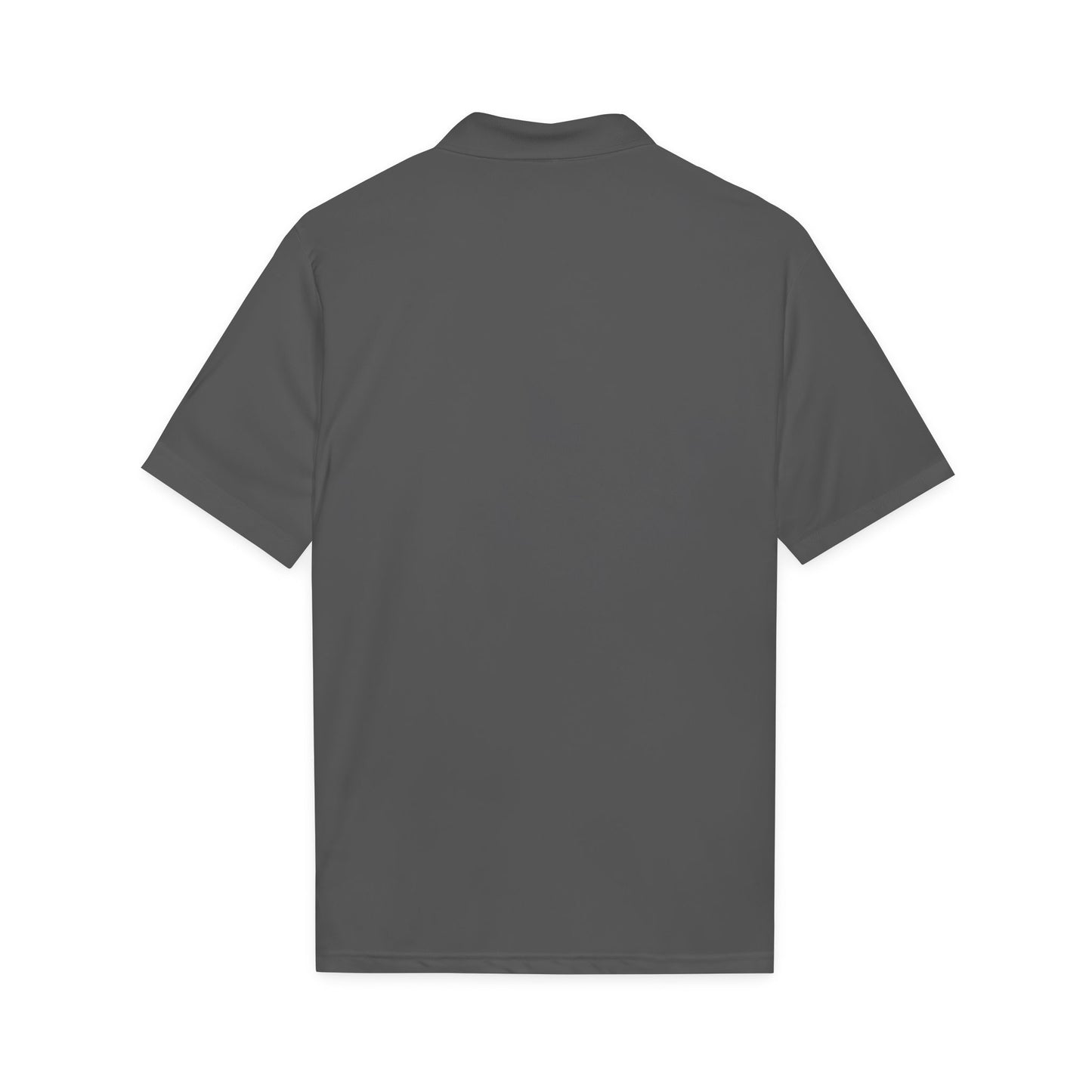 AquaFlow Embroidered Tech Polo — Sporty Grey PosiCharge Competitor Logo Shirt