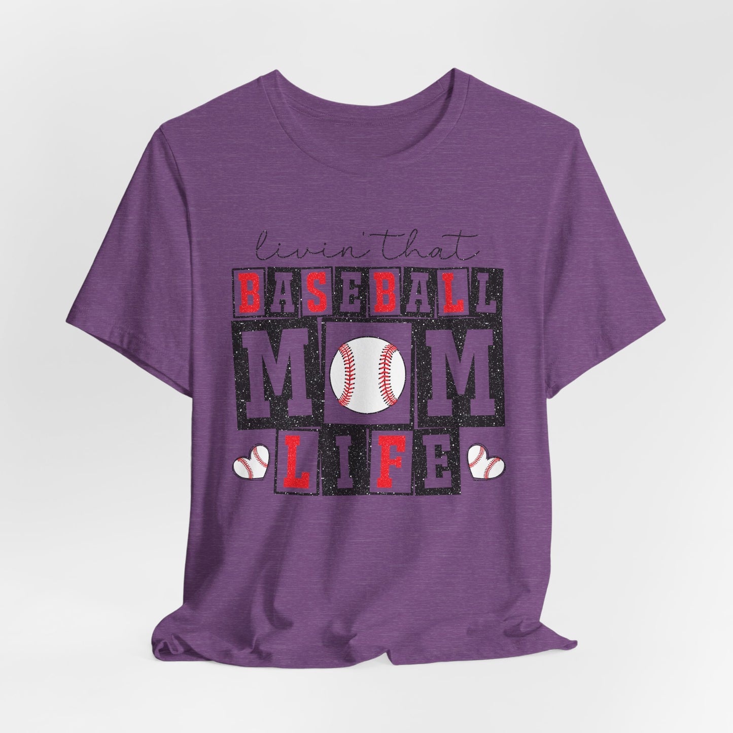 Baseball Mom Life Tee - Unisex Jersey Short Sleeve Tee, Sports Mom T-Shirt, Baseball Season Gift, Family Matching Outfits, Soft Cotton