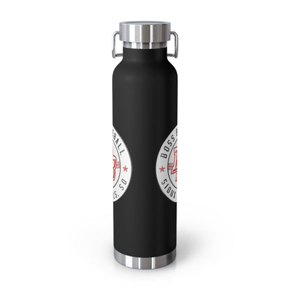 Boss Baseball 22oz Insulated Water Bottle — Copper Vacuum Travel Flask