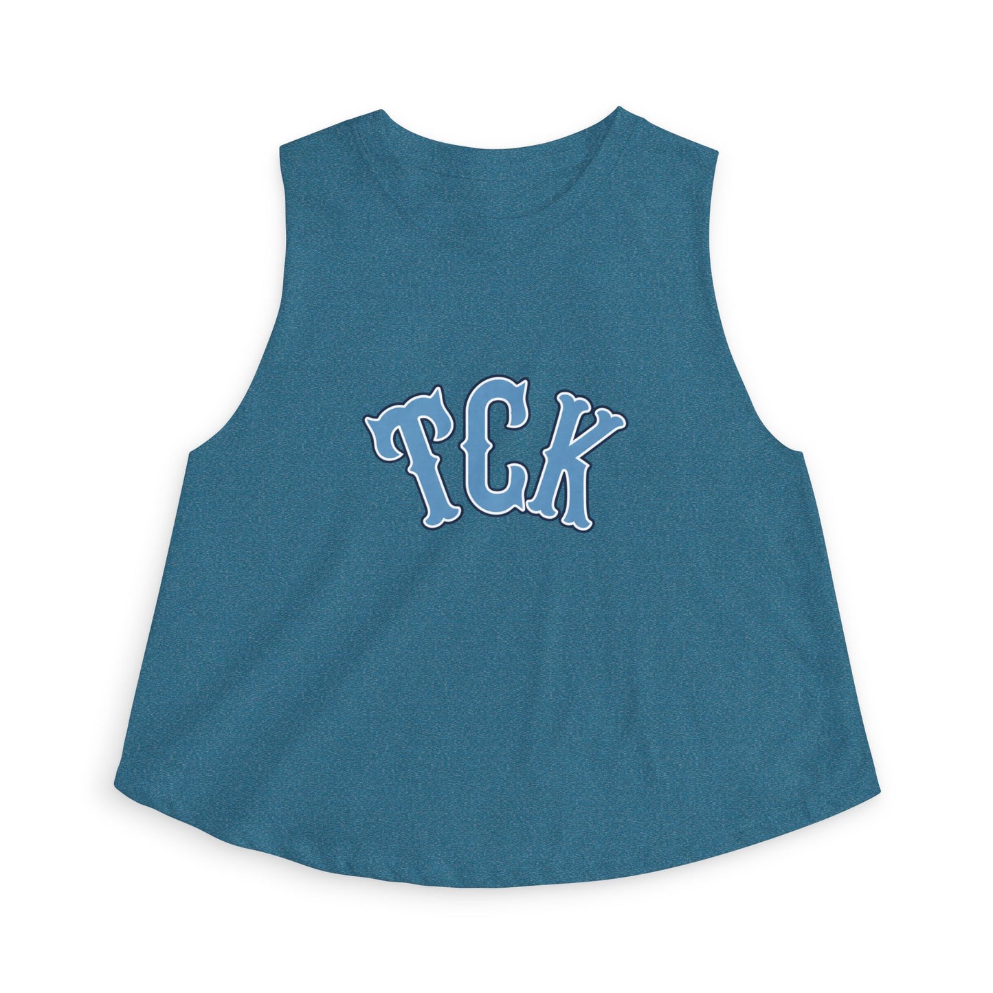 TCK Crop Top — Vintage Lettering Athletic Tank Top for Women