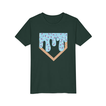 Youth T-Shirt Home Plate Ice cream Drip Tee
