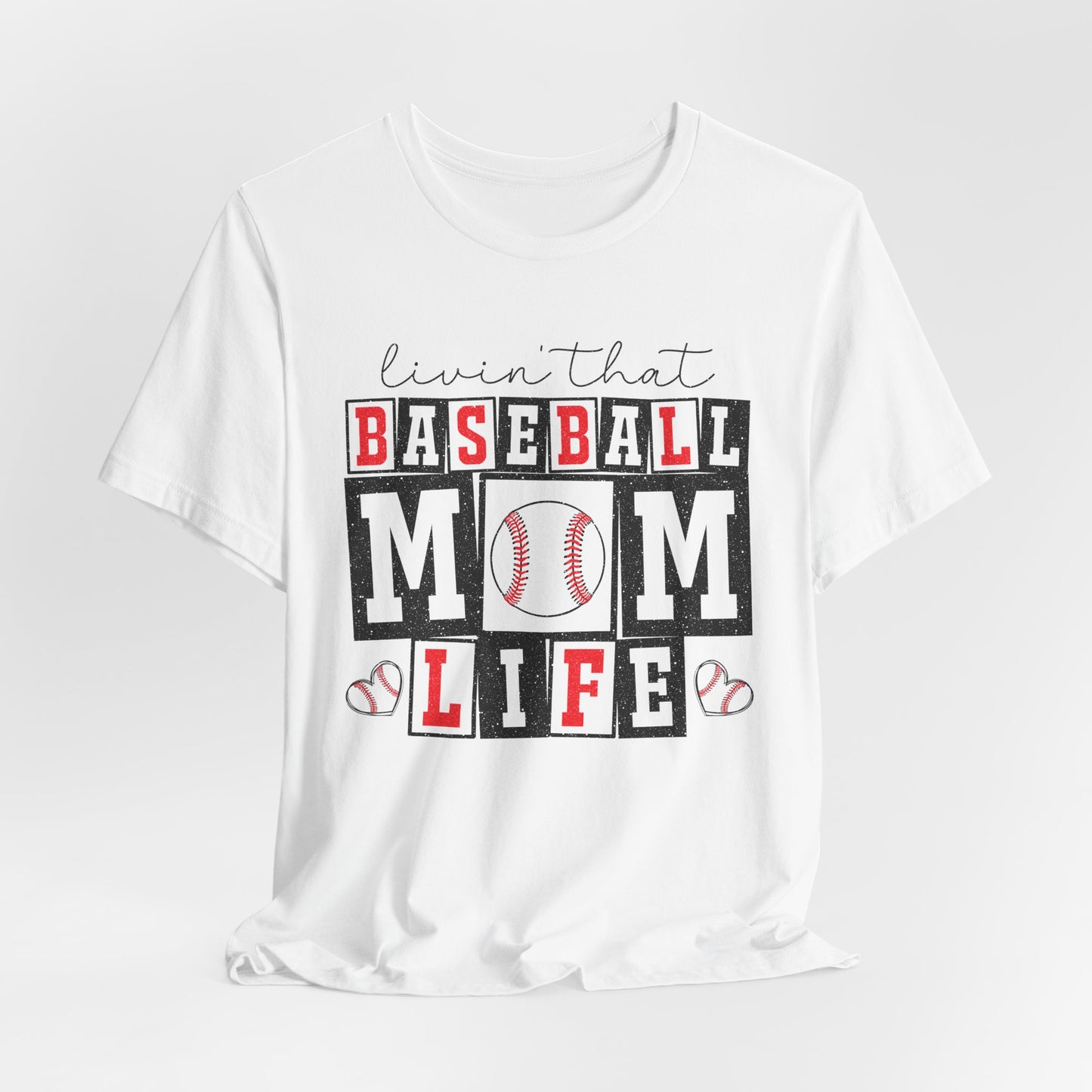 Baseball Mom Life Tee - Unisex Jersey Short Sleeve Tee, Sports Mom T-Shirt, Baseball Season Gift, Family Matching Outfits, Soft Cotton