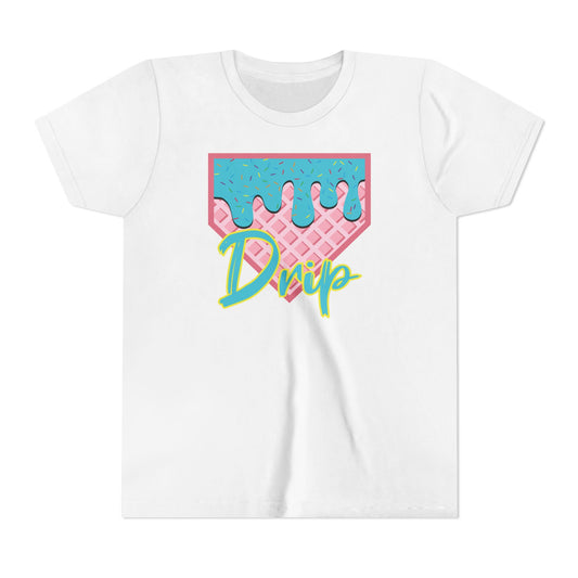Home Plate Waffle Cone Drip Youth Tee