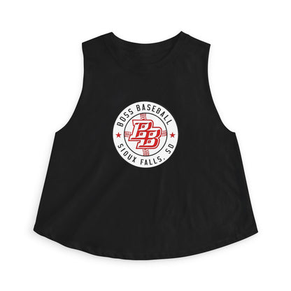 Boss Baseball Sioux Falls Crop Top — Women's Athletic Baseball Tank