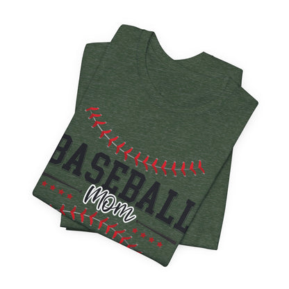 Baseball Mom Unisex Tee, Sports Fan Shirt, Team Mom T-Shirt, Mother's Day Gift, Game Day Apparel, Baseball Mom Shirt