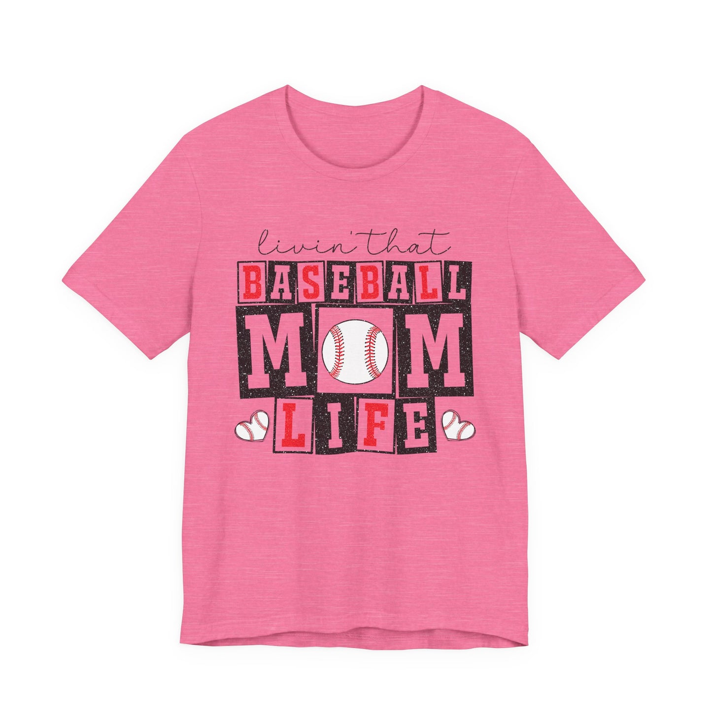 Baseball Mom Life Tee - Unisex Jersey Short Sleeve Tee, Sports Mom T-Shirt, Baseball Season Gift, Family Matching Outfits, Soft Cotton