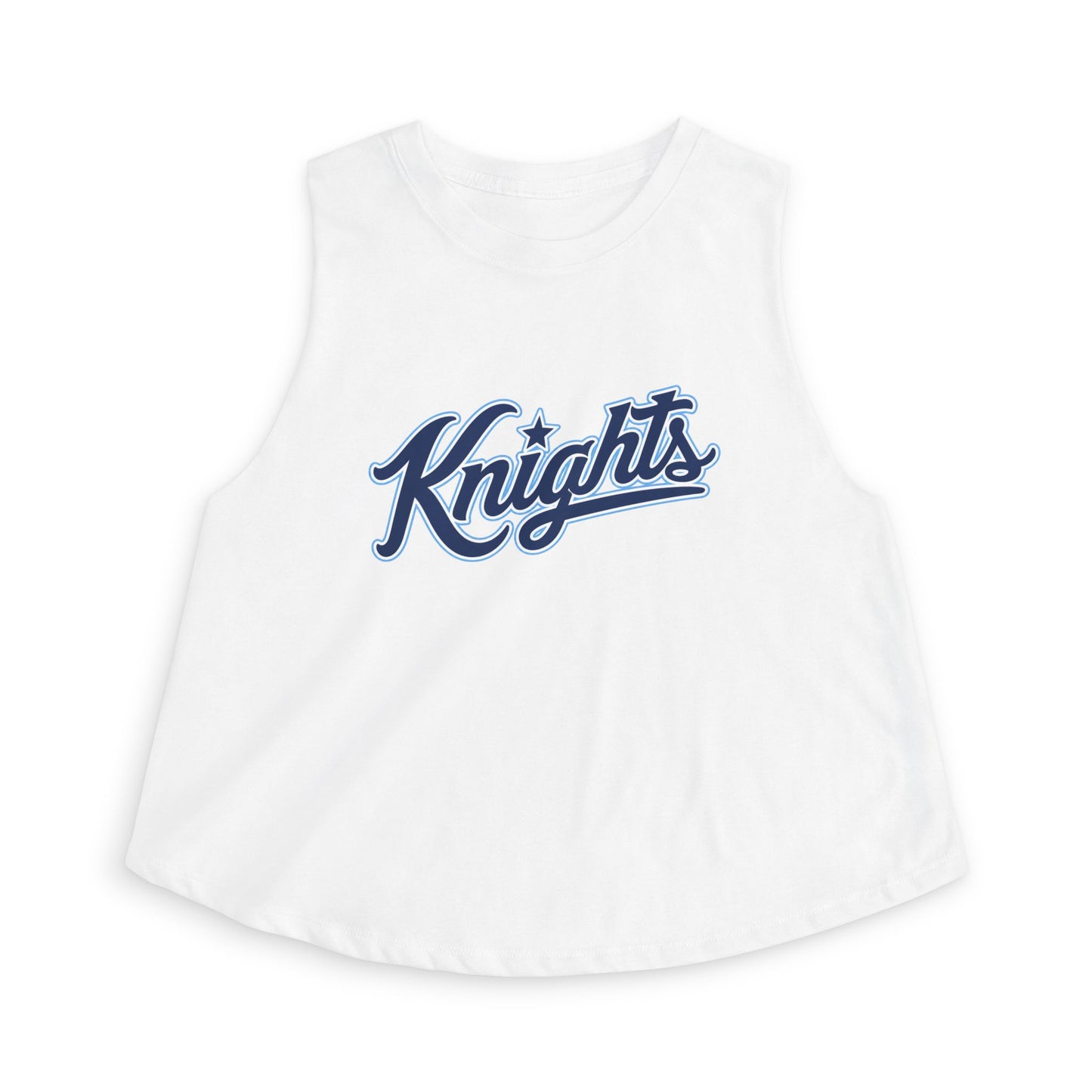 Knights Script Crop Top – Women’s Athletic Casual Tank