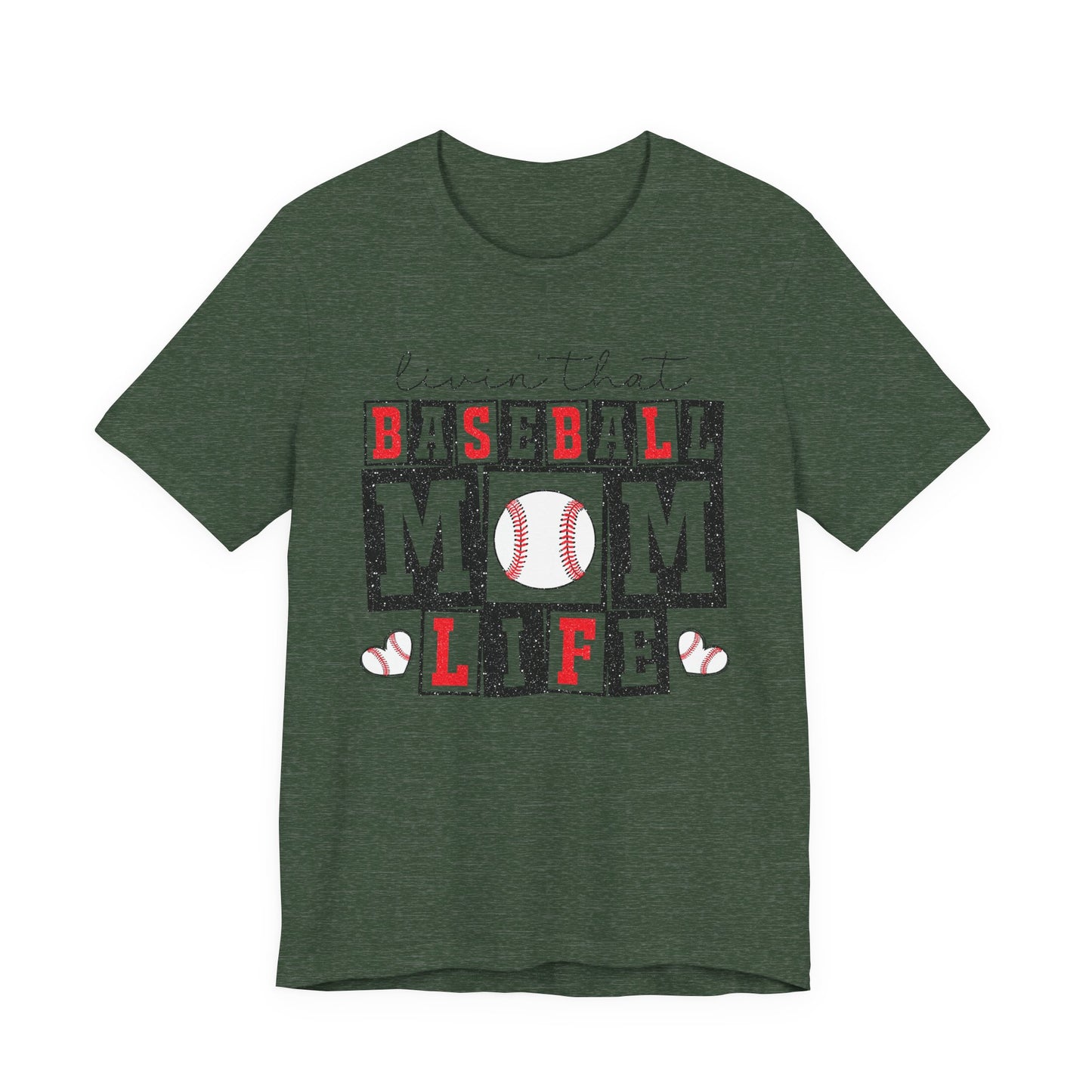 Baseball Mom Life Tee - Unisex Jersey Short Sleeve Tee, Sports Mom T-Shirt, Baseball Season Gift, Family Matching Outfits, Soft Cotton