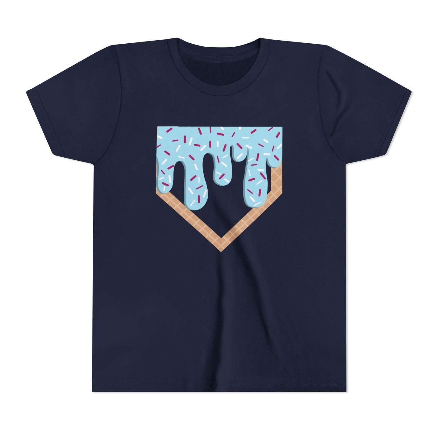 Youth T-Shirt Home Plate Ice cream Drip Tee