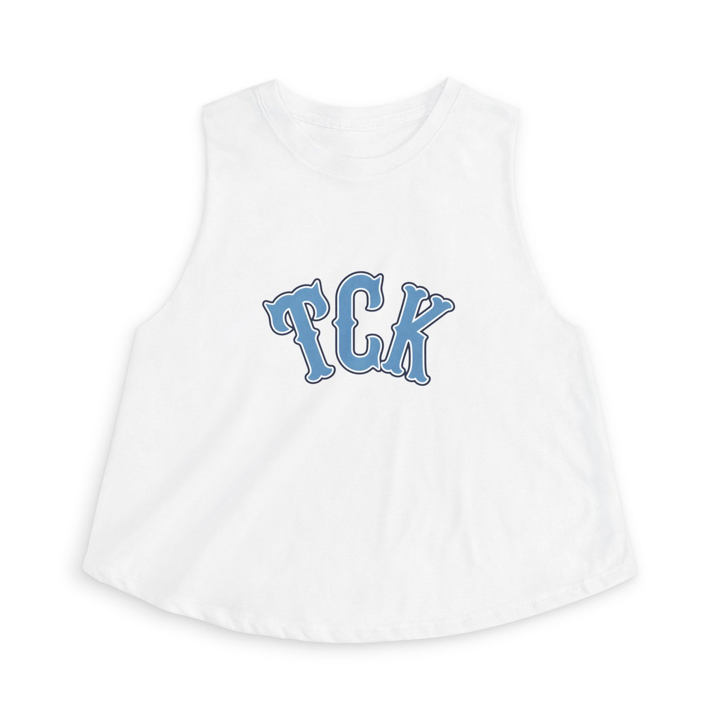 TCK Crop Top — Vintage Lettering Athletic Tank Top for Women