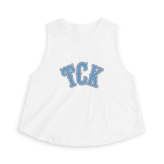 TCK Crop Top — Vintage Lettering Athletic Tank Top for Women