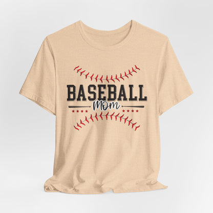 Baseball Mom Unisex Tee, Sports Fan Shirt, Team Mom T-Shirt, Mother's Day Gift, Game Day Apparel, Baseball Mom Shirt