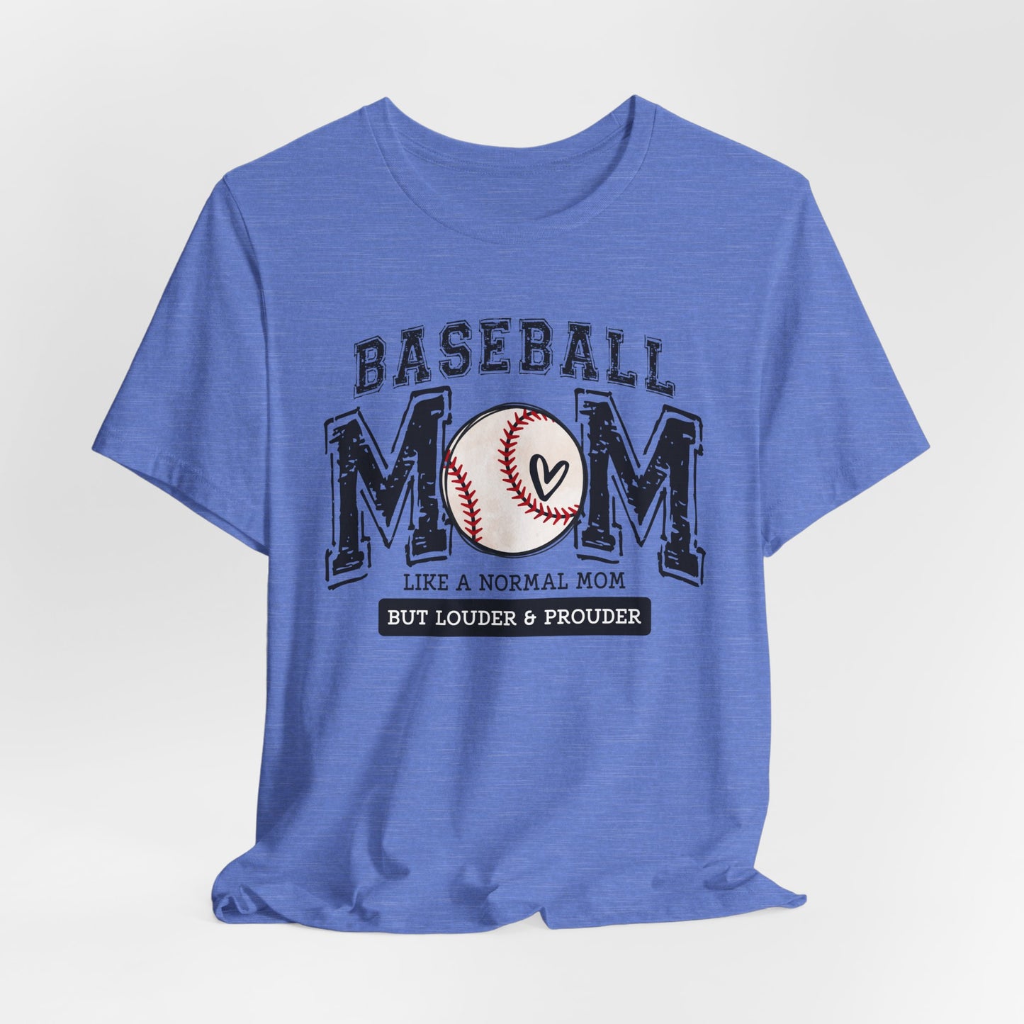 Funny Mom Baseball Tee, Loud Mama Shirt, Mother's Day Gift, Mom Life Apparel, Unisex Jersey Short Sleeve Tee