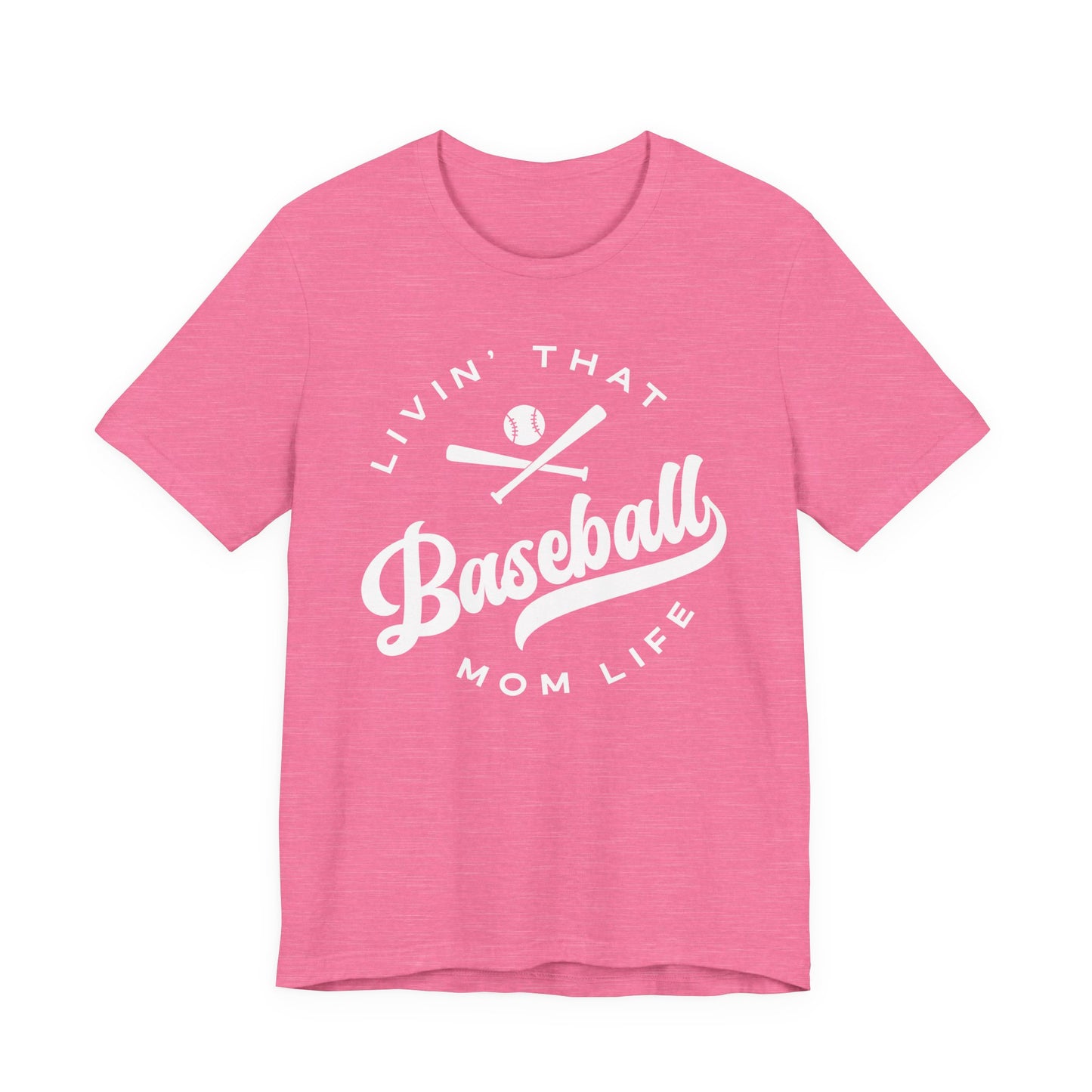 Livin' That Baseball Mom Life Tee, Graphic Tshirt, Unisex Shirt, Sports Mom Gift, Athletic Top, Mom Life Apparel