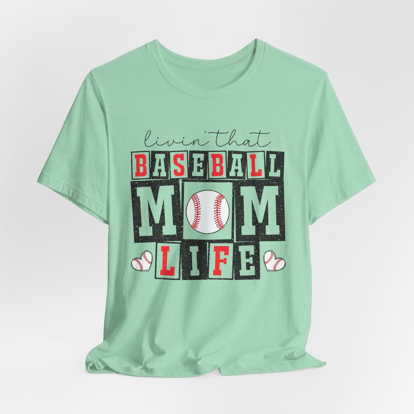 Baseball Mom Life Tee - Unisex Jersey Short Sleeve Tee, Sports Mom T-Shirt, Baseball Season Gift, Family Matching Outfits, Soft Cotton