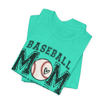 Funny Mom Baseball Tee, Loud Mama Shirt, Mother's Day Gift, Mom Life Apparel, Unisex Jersey Short Sleeve Tee