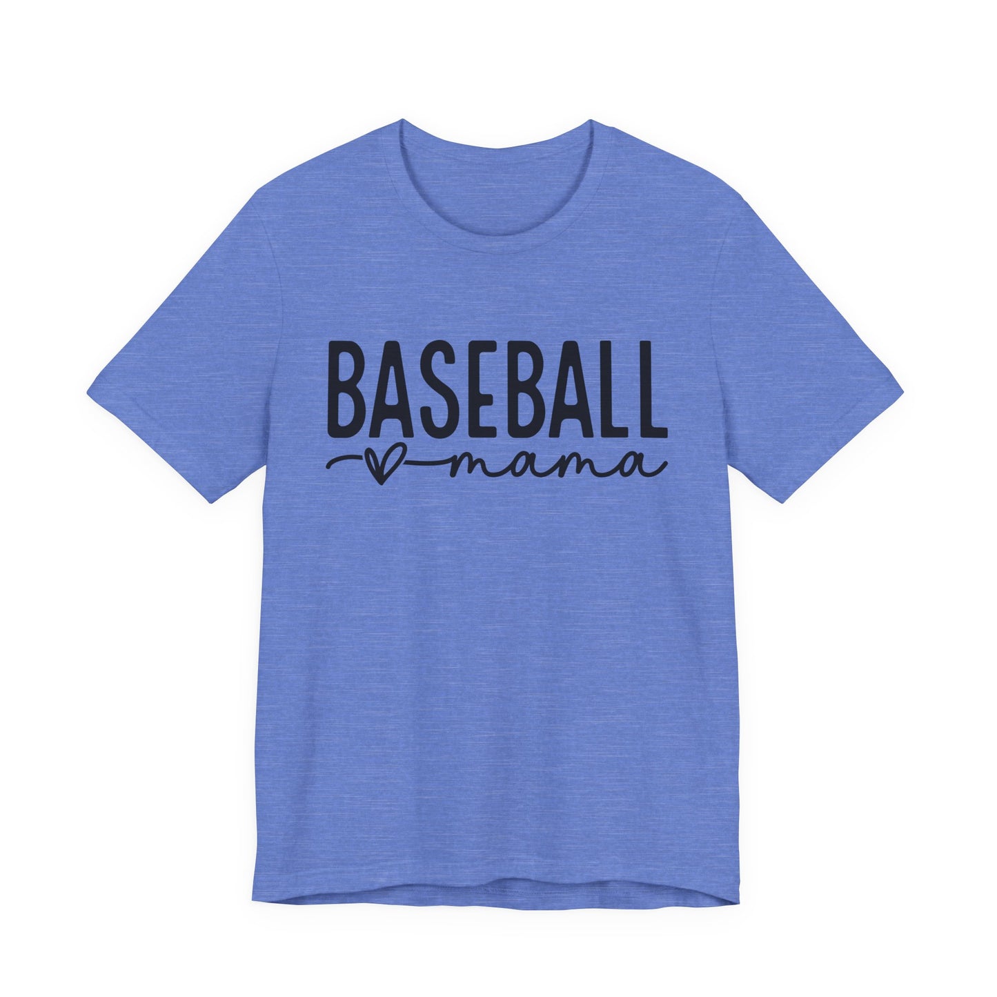 Baseball Mom Unisex Tee - Short Sleeve Jersey Shirt With Heart Design