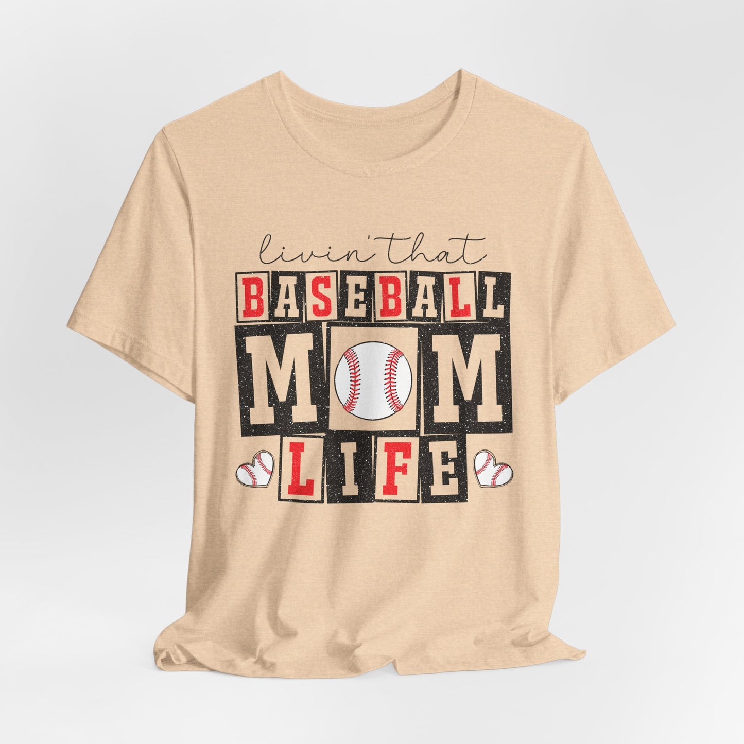 Baseball Mom Life Tee - Unisex Jersey Short Sleeve Tee, Sports Mom T-Shirt, Baseball Season Gift, Family Matching Outfits, Soft Cotton