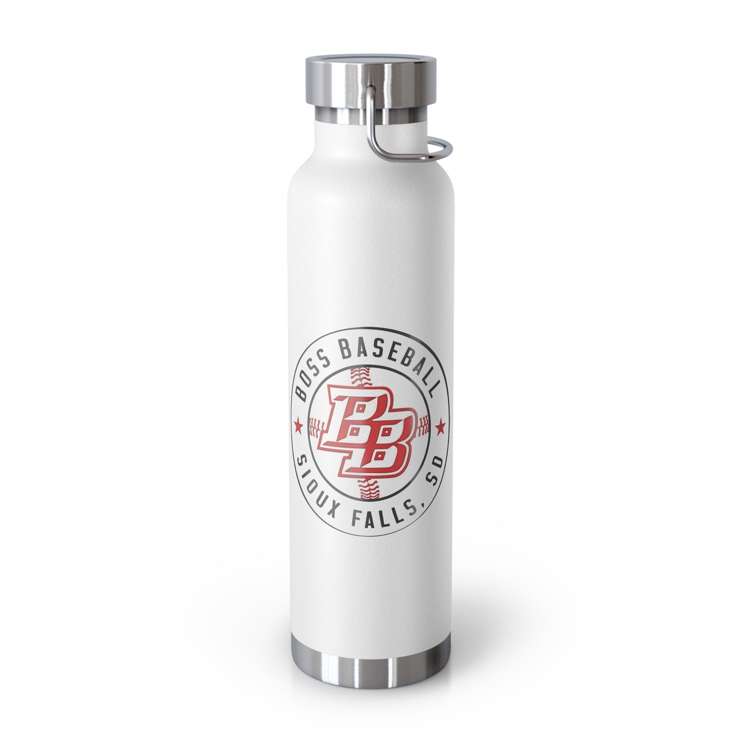 Boss Baseball 22oz Insulated Water Bottle — Copper Vacuum Travel Flask