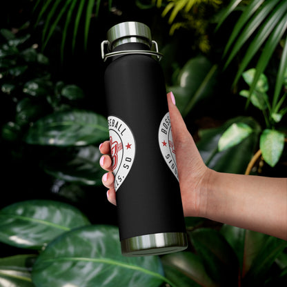 Boss Baseball 22oz Insulated Water Bottle — Copper Vacuum Travel Flask
