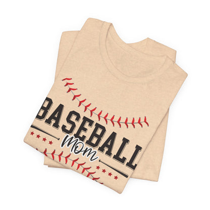 Baseball Mom Unisex Tee, Sports Fan Shirt, Team Mom T-Shirt, Mother's Day Gift, Game Day Apparel, Baseball Mom Shirt