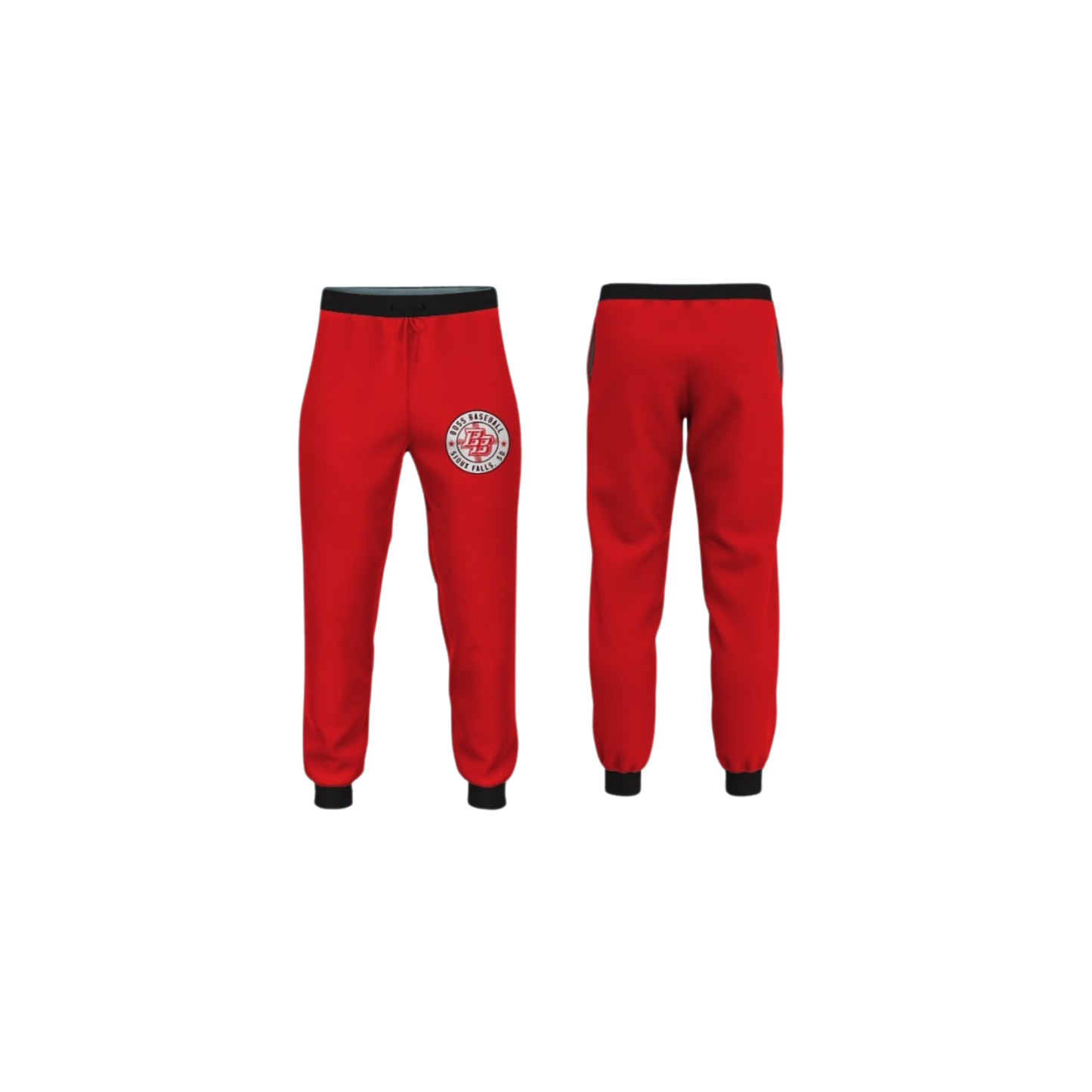 Track Suit Pants - Red/Black