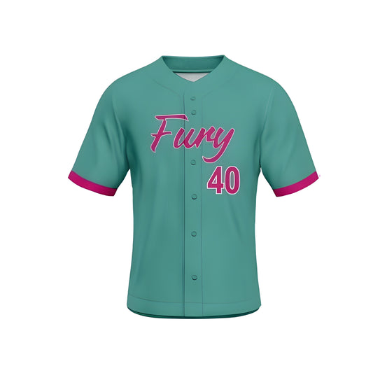 Button Up Jersey - TEAL