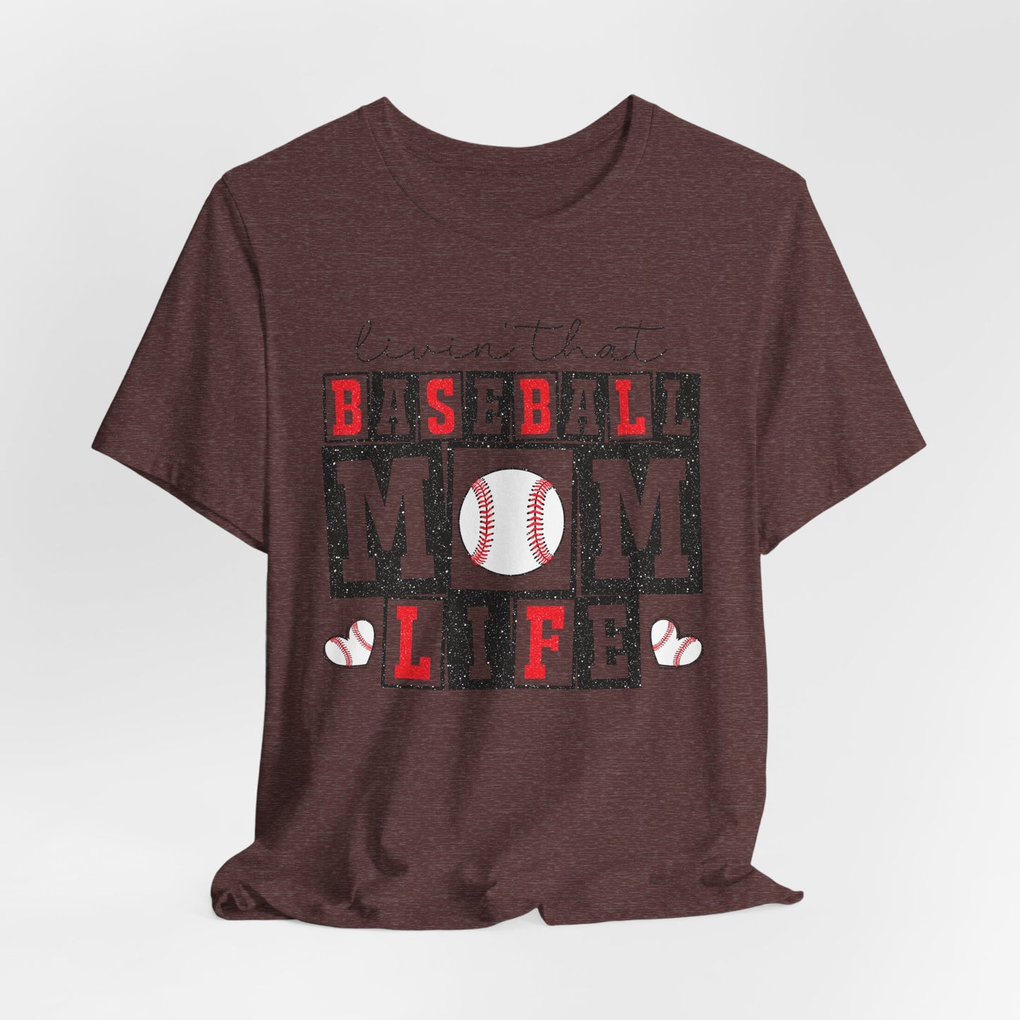 Baseball Mom Life Tee - Unisex Jersey Short Sleeve Tee, Sports Mom T-Shirt, Baseball Season Gift, Family Matching Outfits, Soft Cotton