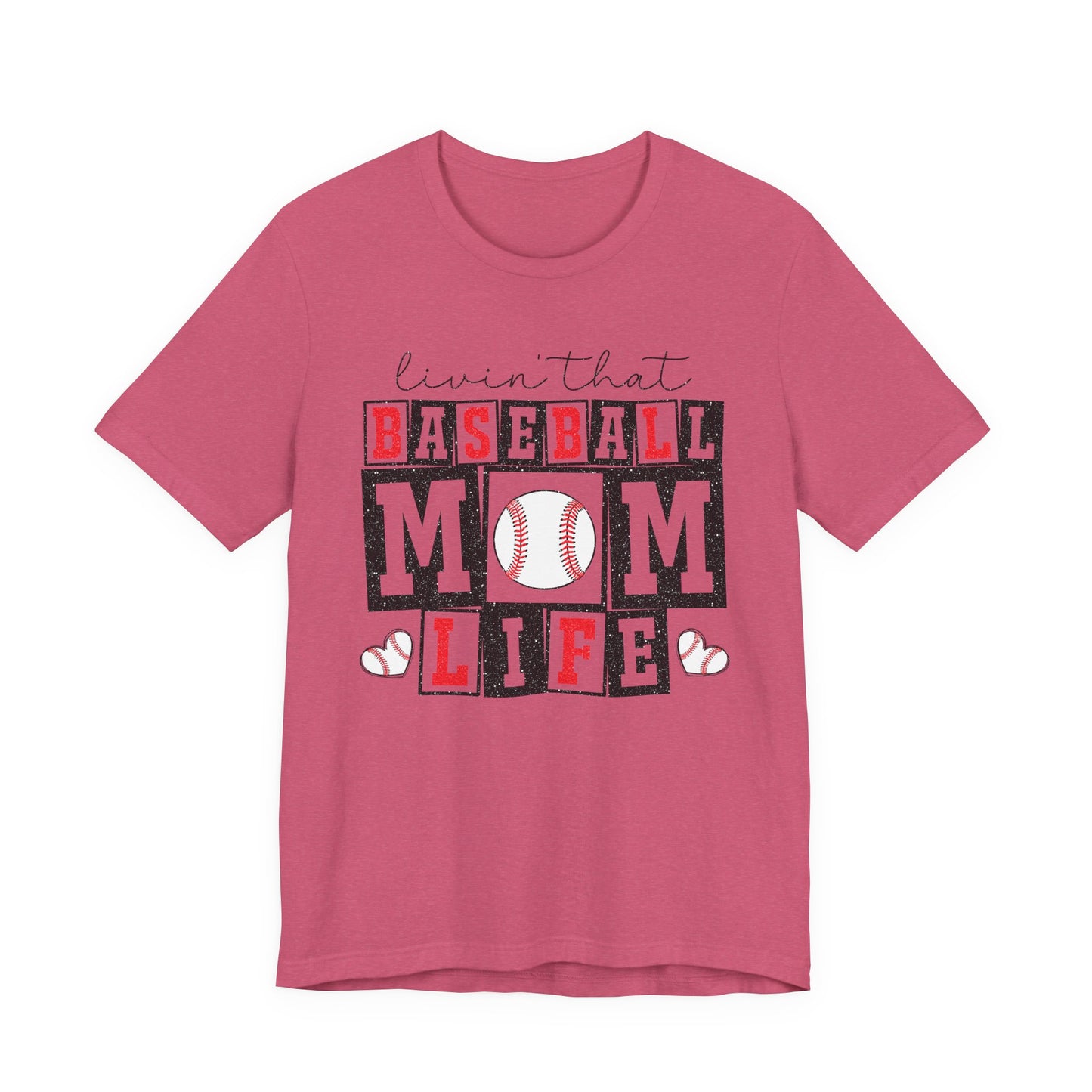 Baseball Mom Life Tee - Unisex Jersey Short Sleeve Tee, Sports Mom T-Shirt, Baseball Season Gift, Family Matching Outfits, Soft Cotton