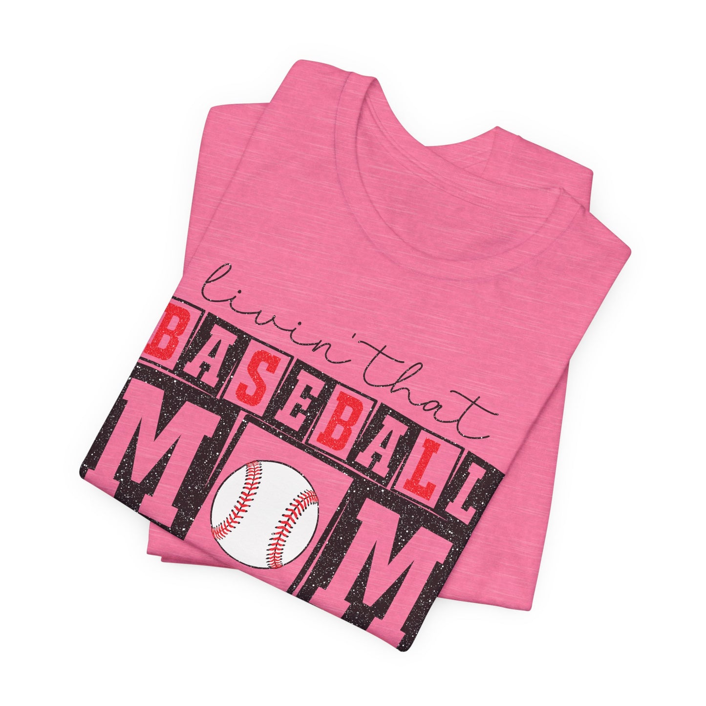 Baseball Mom Life Tee - Unisex Jersey Short Sleeve Tee, Sports Mom T-Shirt, Baseball Season Gift, Family Matching Outfits, Soft Cotton