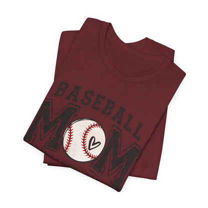 Funny Mom Baseball Tee, Loud Mama Shirt, Mother's Day Gift, Mom Life Apparel, Unisex Jersey Short Sleeve Tee