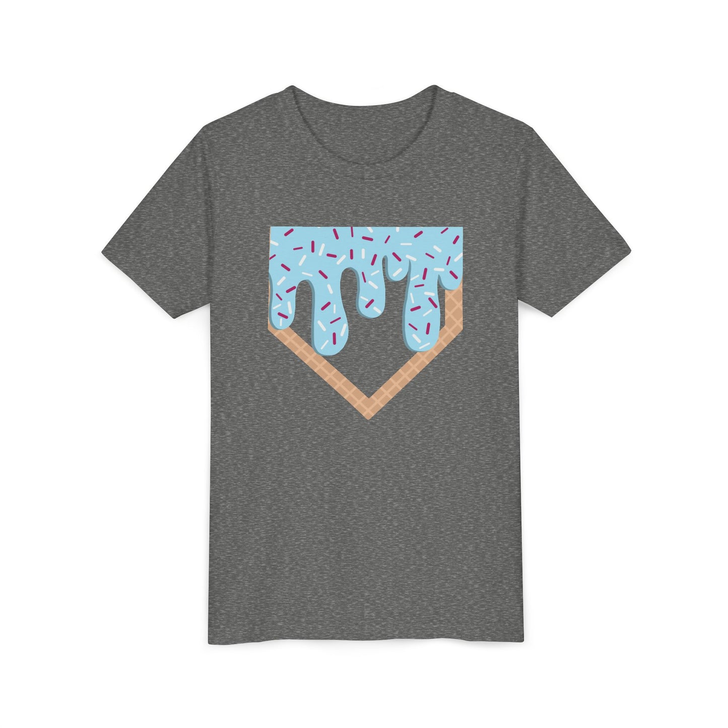 Youth T-Shirt Home Plate Ice cream Drip Tee