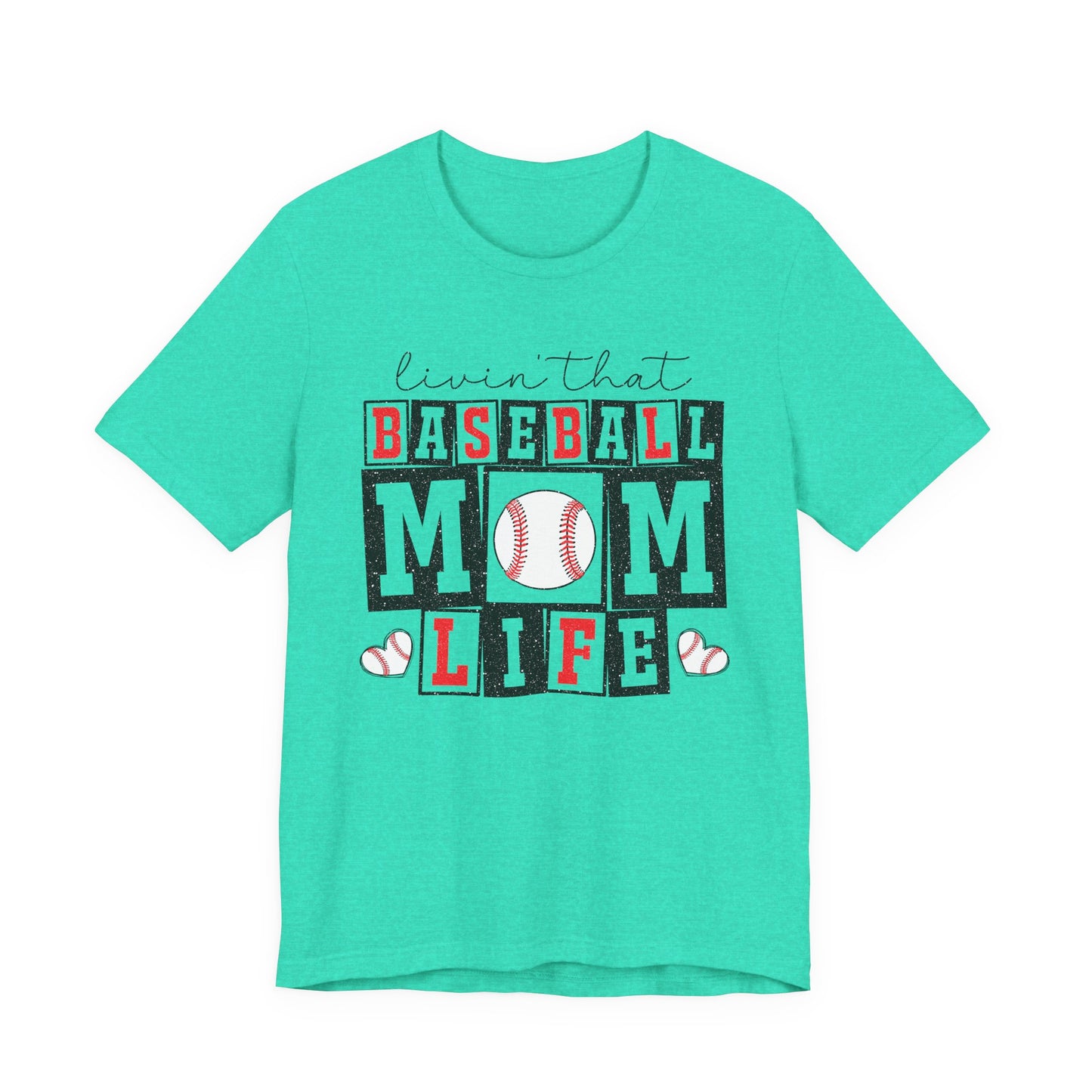 Baseball Mom Life Tee - Unisex Jersey Short Sleeve Tee, Sports Mom T-Shirt, Baseball Season Gift, Family Matching Outfits, Soft Cotton