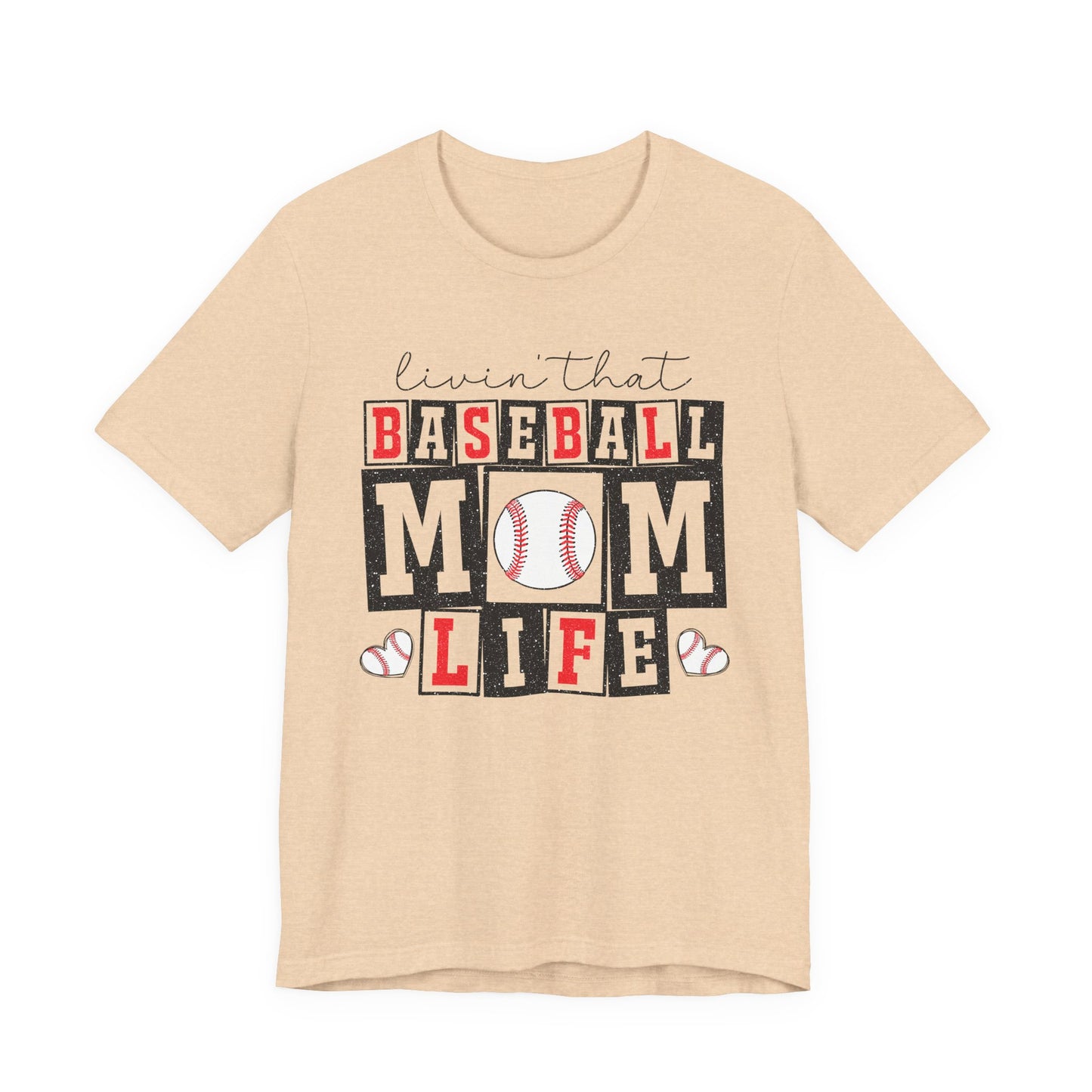 Baseball Mom Life Tee - Unisex Jersey Short Sleeve Tee, Sports Mom T-Shirt, Baseball Season Gift, Family Matching Outfits, Soft Cotton