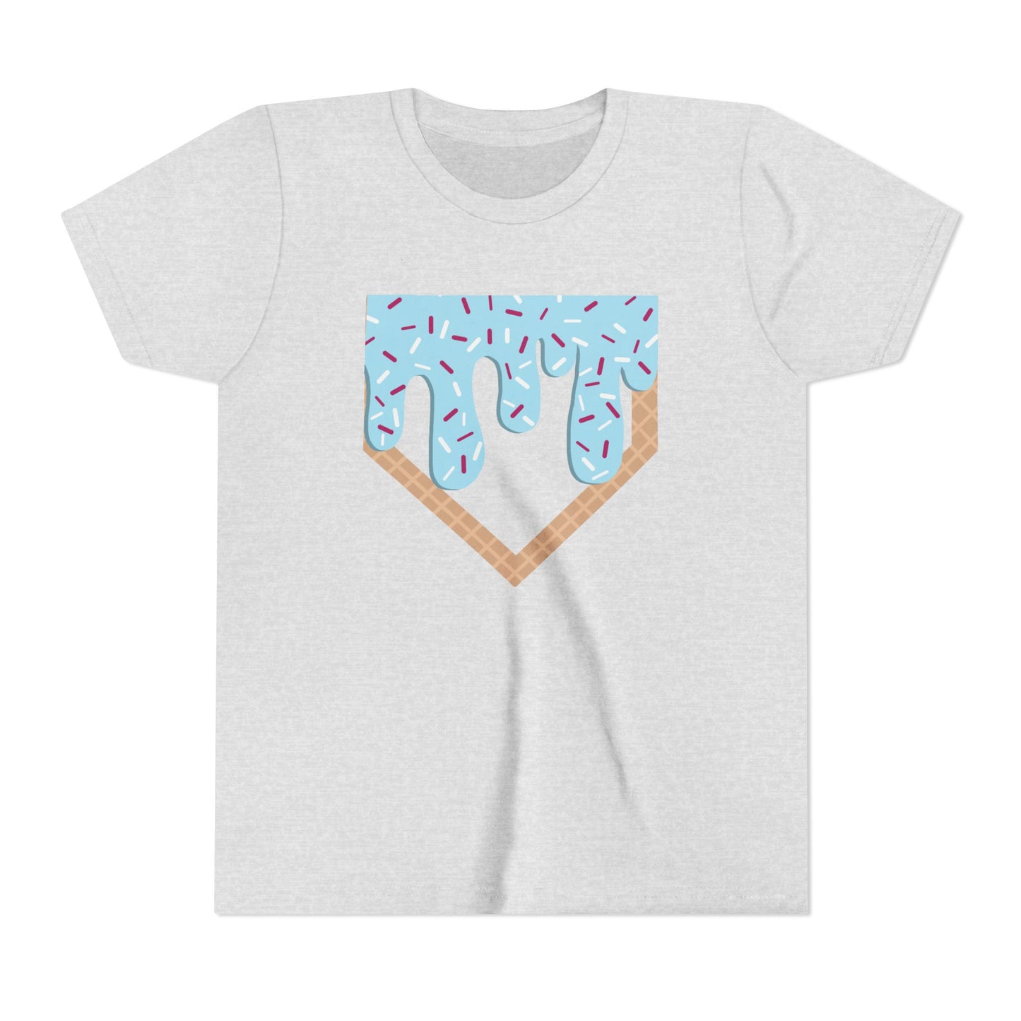 Youth T-Shirt Home Plate Ice cream Drip Tee