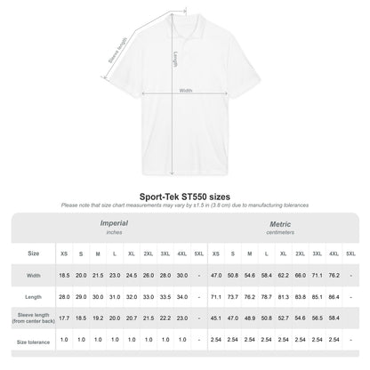 AquaFlow Embroidered Tech Polo — Sporty Grey PosiCharge Competitor Logo Shirt