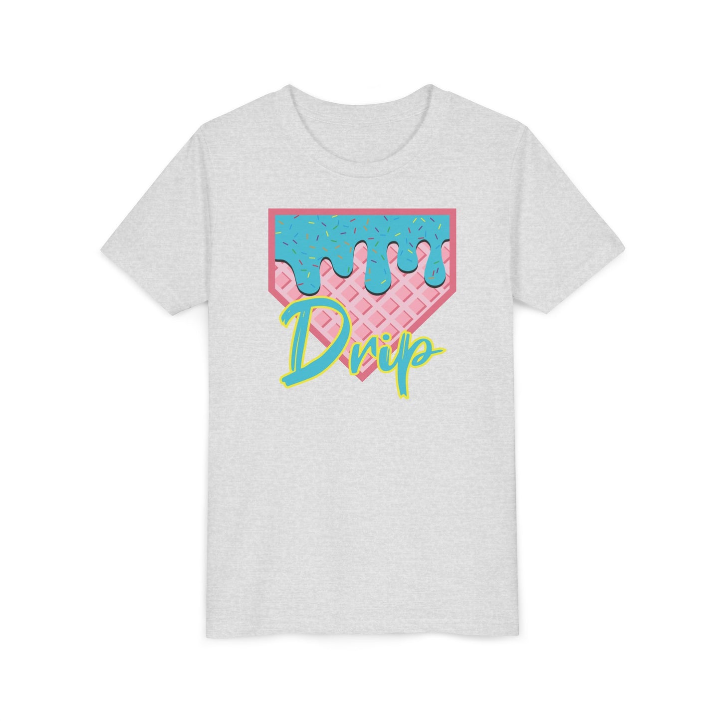 Home Plate Waffle Cone Drip Youth Tee