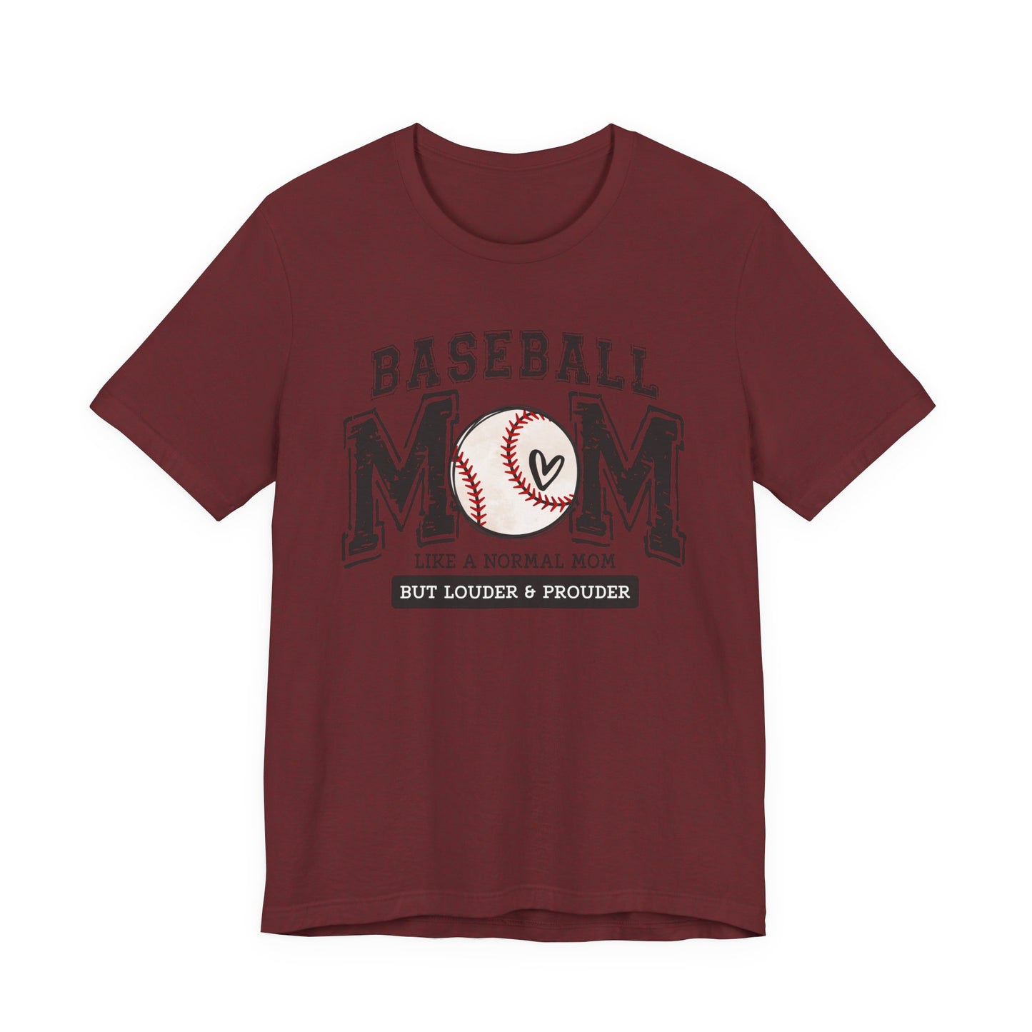 Funny Mom Baseball Tee, Loud Mama Shirt, Mother's Day Gift, Mom Life Apparel, Unisex Jersey Short Sleeve Tee