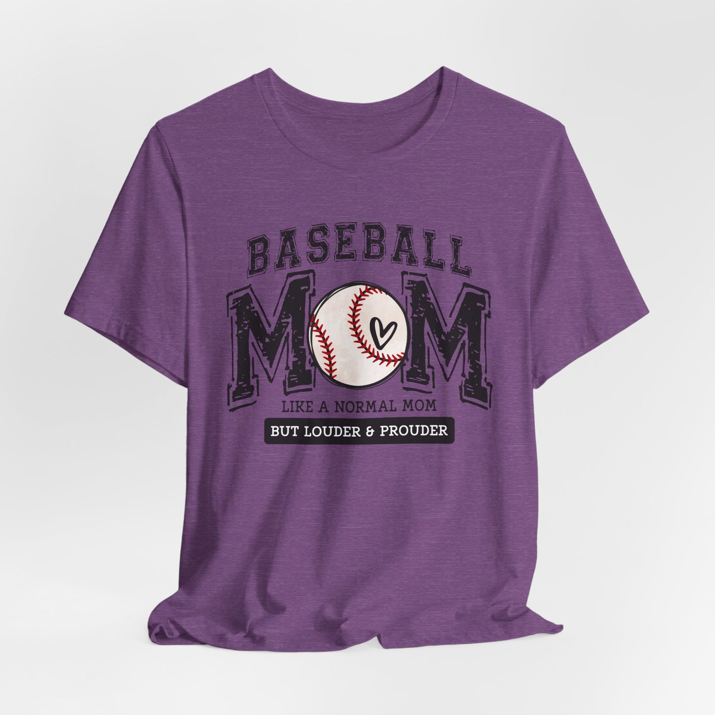 Funny Mom Baseball Tee, Loud Mama Shirt, Mother's Day Gift, Mom Life Apparel, Unisex Jersey Short Sleeve Tee
