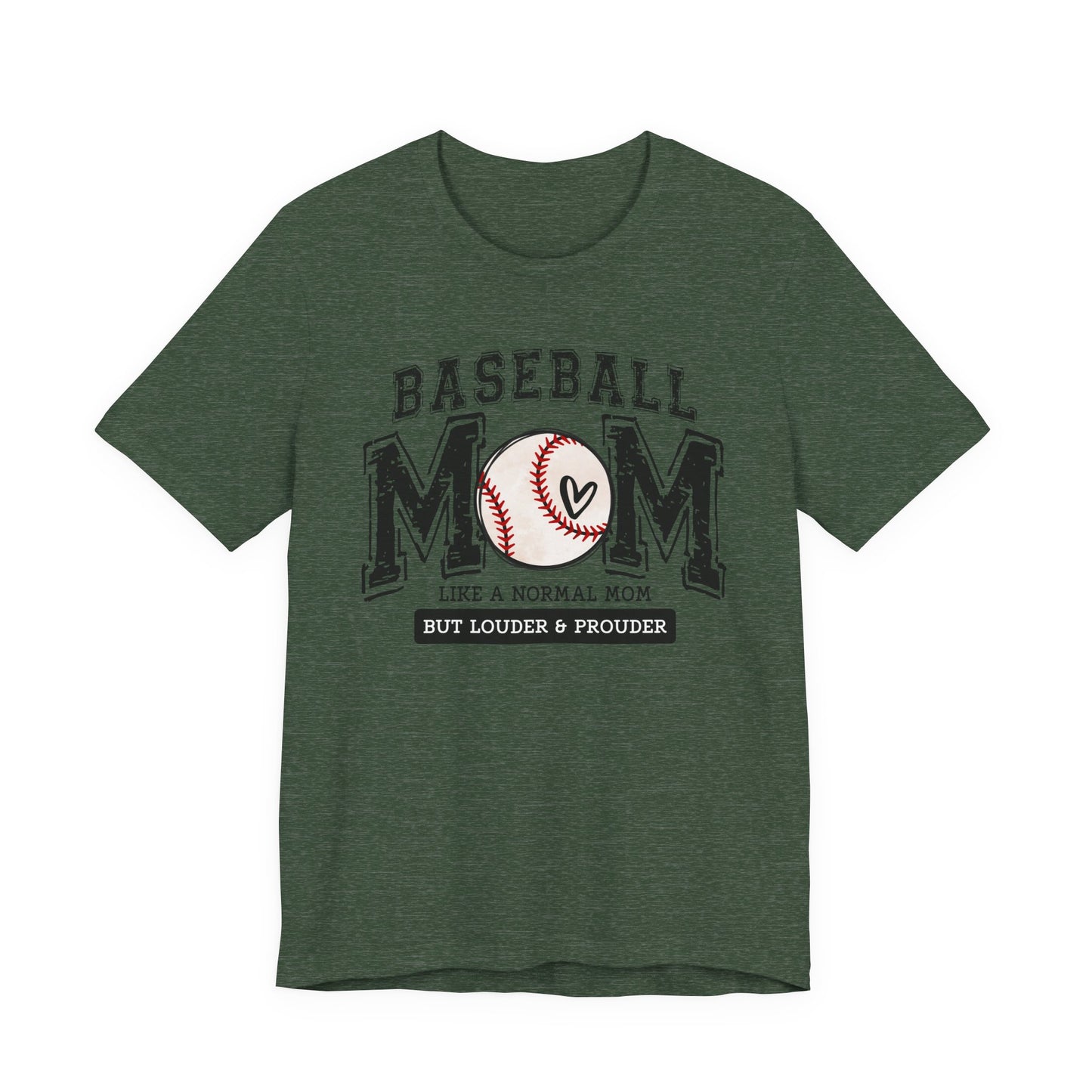 Funny Mom Baseball Tee, Loud Mama Shirt, Mother's Day Gift, Mom Life Apparel, Unisex Jersey Short Sleeve Tee