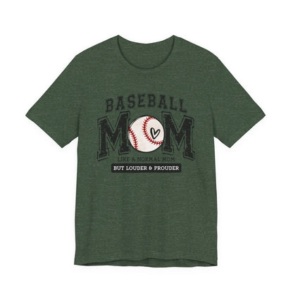 Funny Mom Baseball Tee, Loud Mama Shirt, Mother's Day Gift, Mom Life Apparel, Unisex Jersey Short Sleeve Tee