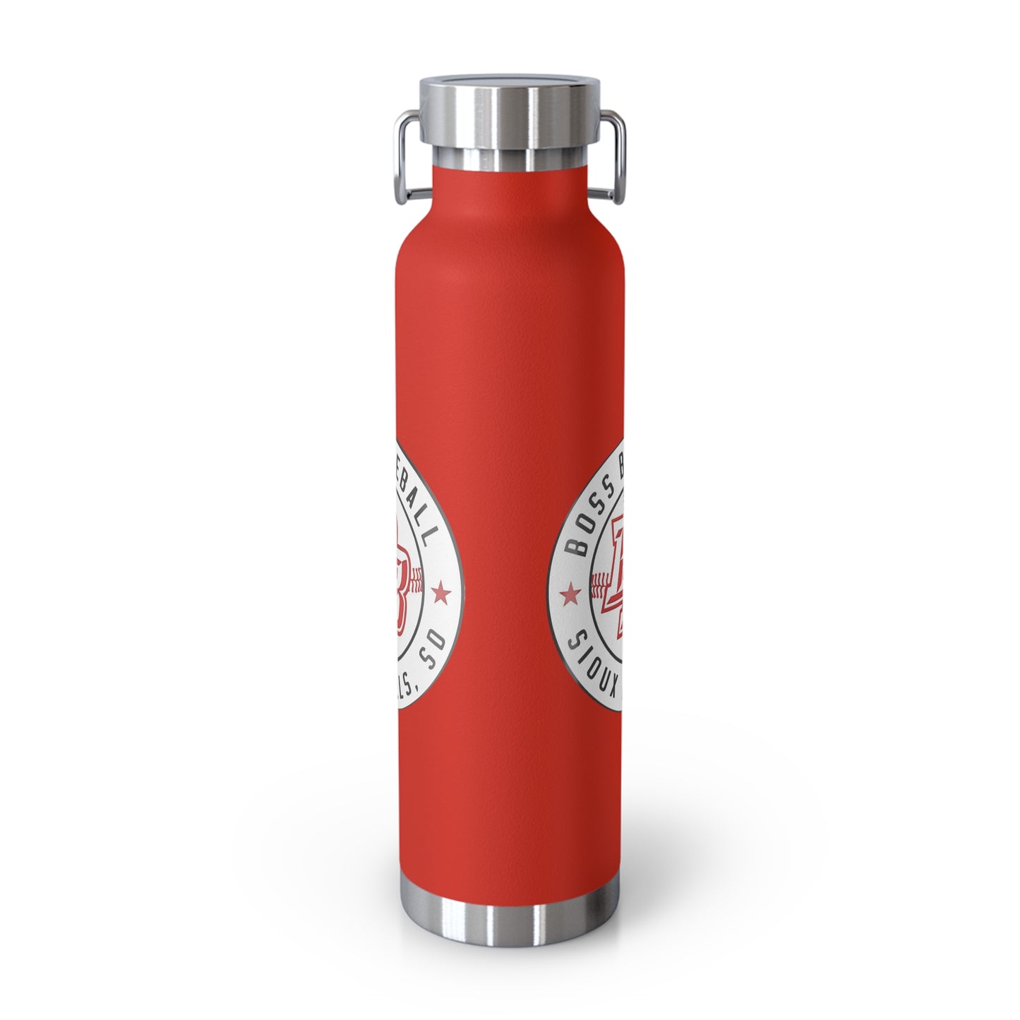 Boss Baseball 22oz Insulated Water Bottle — Copper Vacuum Travel Flask