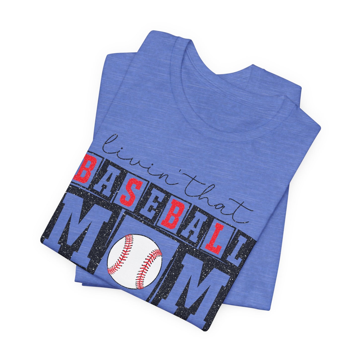 Baseball Mom Life Tee - Unisex Jersey Short Sleeve Tee, Sports Mom T-Shirt, Baseball Season Gift, Family Matching Outfits, Soft Cotton