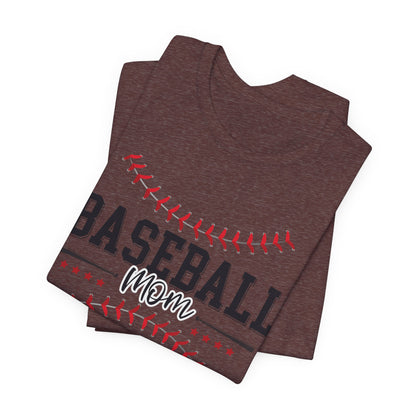Baseball Mom Unisex Tee, Sports Fan Shirt, Team Mom T-Shirt, Mother's Day Gift, Game Day Apparel, Baseball Mom Shirt
