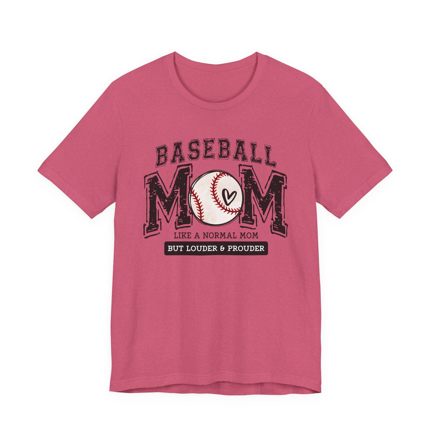 Funny Mom Baseball Tee, Loud Mama Shirt, Mother's Day Gift, Mom Life Apparel, Unisex Jersey Short Sleeve Tee
