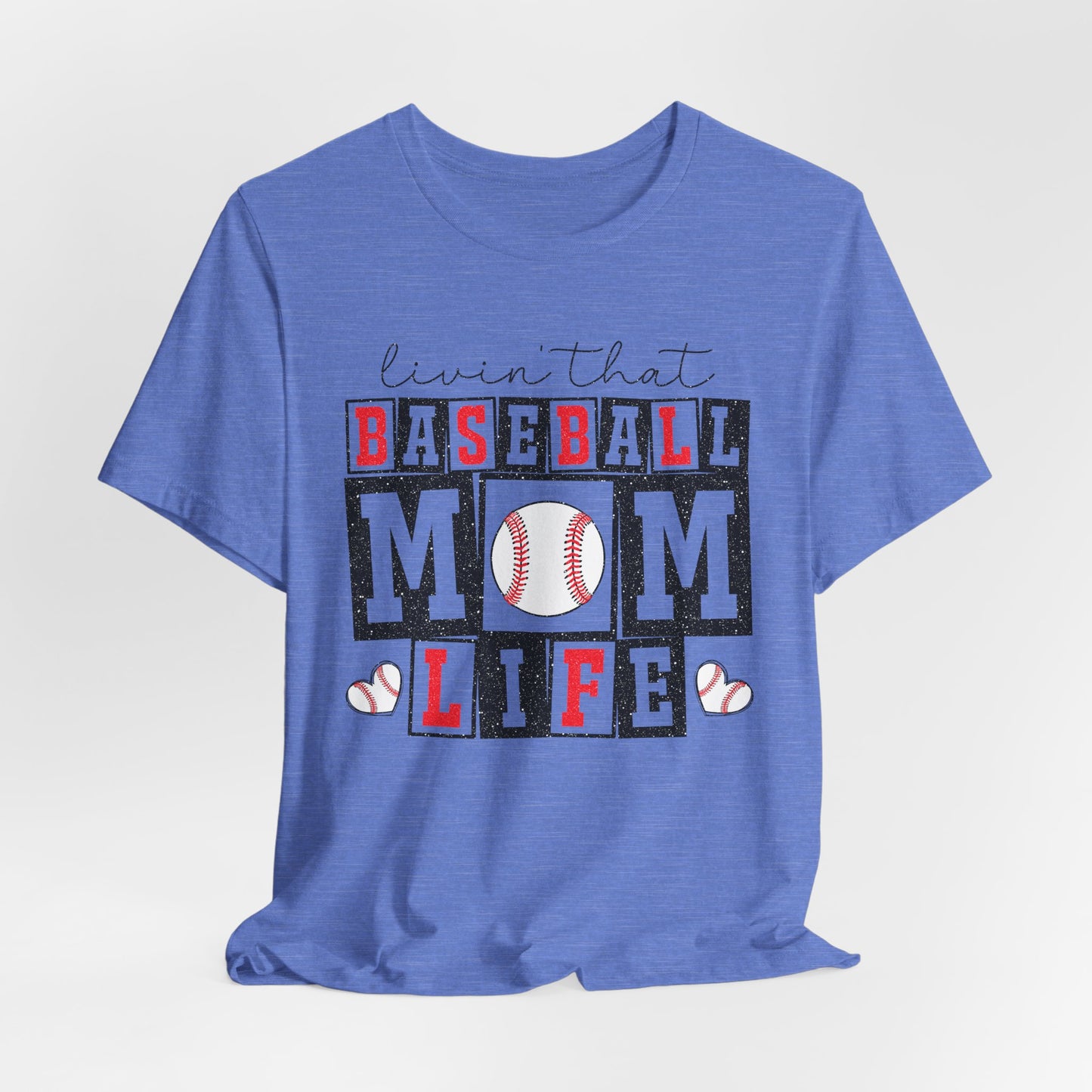 Baseball Mom Life Tee - Unisex Jersey Short Sleeve Tee, Sports Mom T-Shirt, Baseball Season Gift, Family Matching Outfits, Soft Cotton