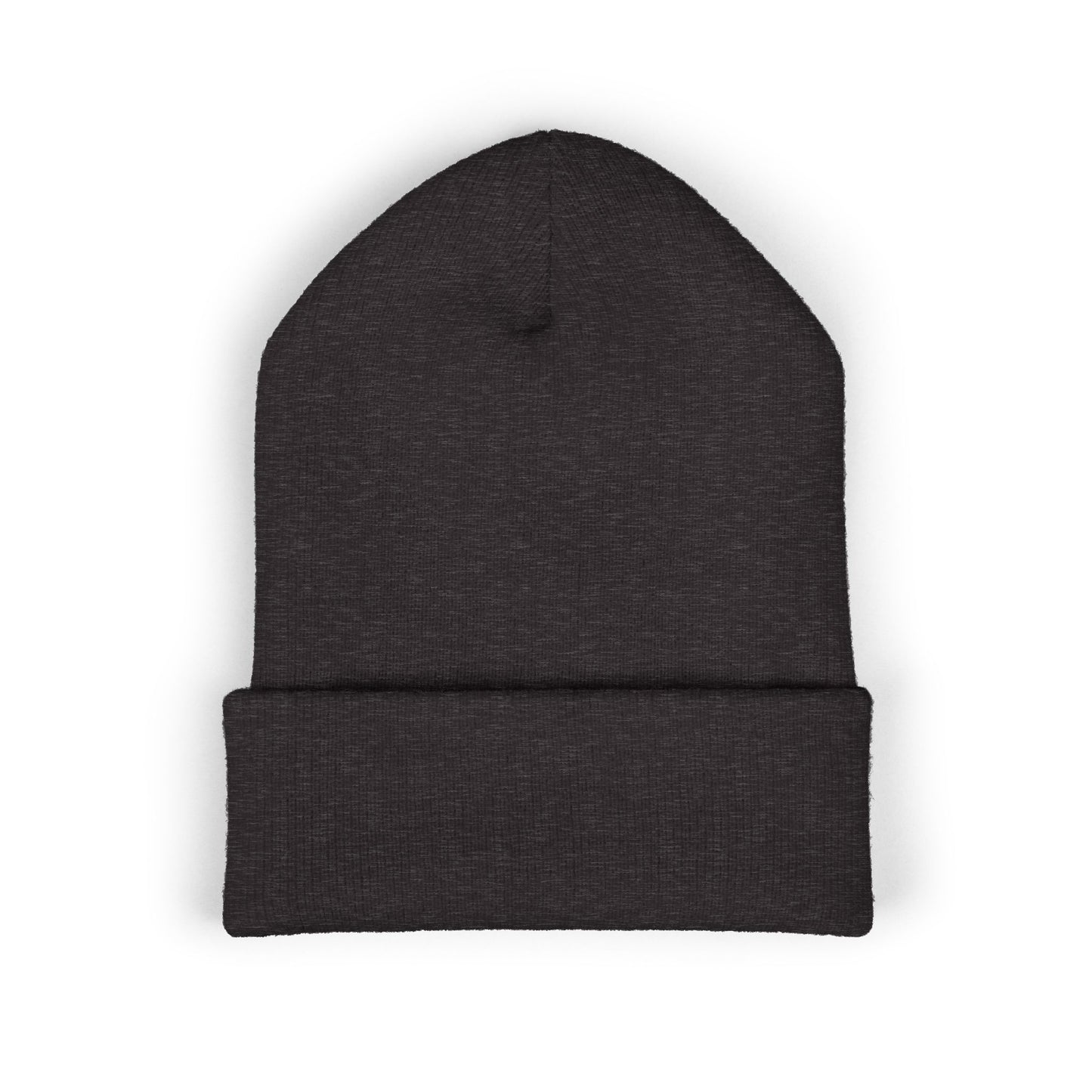 Embroidered Diner Logo Cuffed Beanie — Retro Coffee Shop Patch Winter Hat